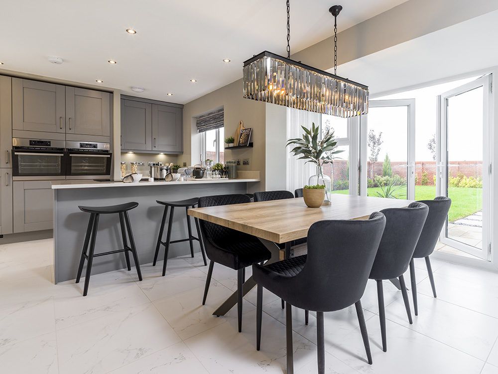 Tithe Gardens Hewson Dining And Kitchen Area Bifold Open