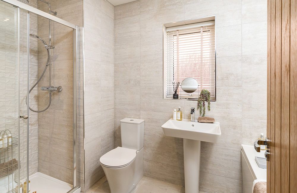 The main bathroom in The Hewson