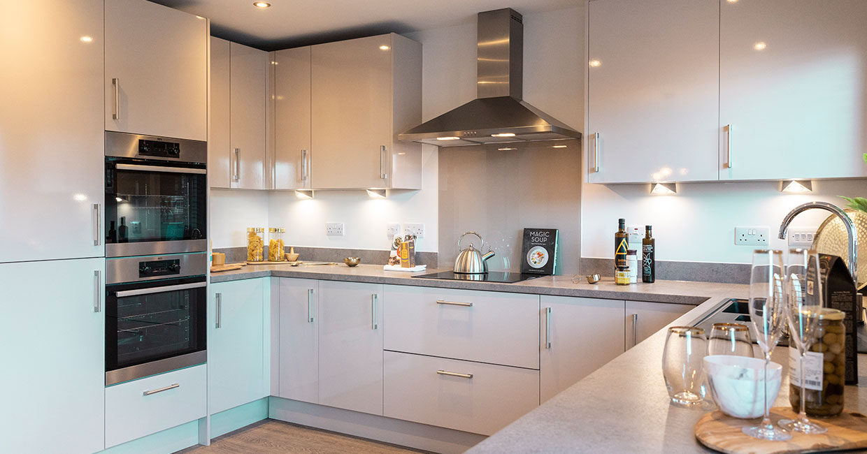 High specification designer kitchen with integrated AEG appliances