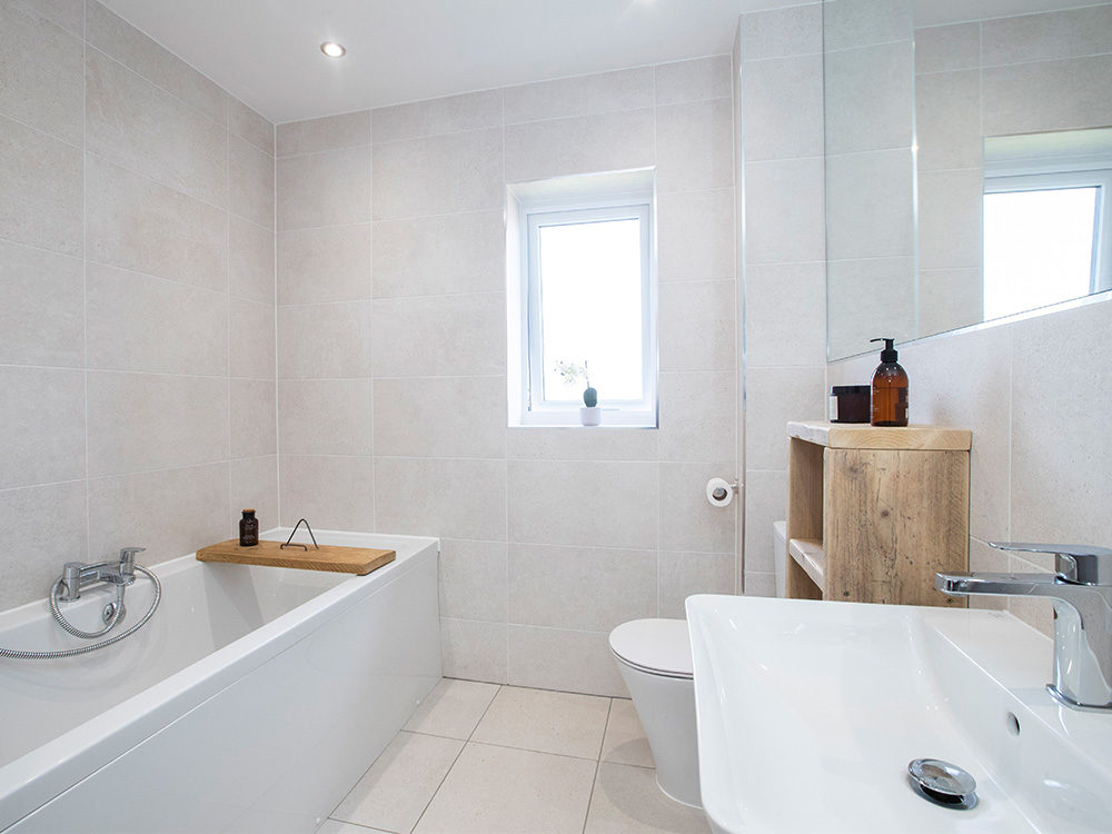 The Lawson main bathroom in our customer's home