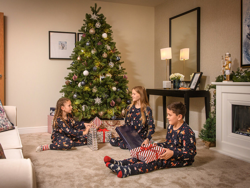 Christmas decorations at Story Homes