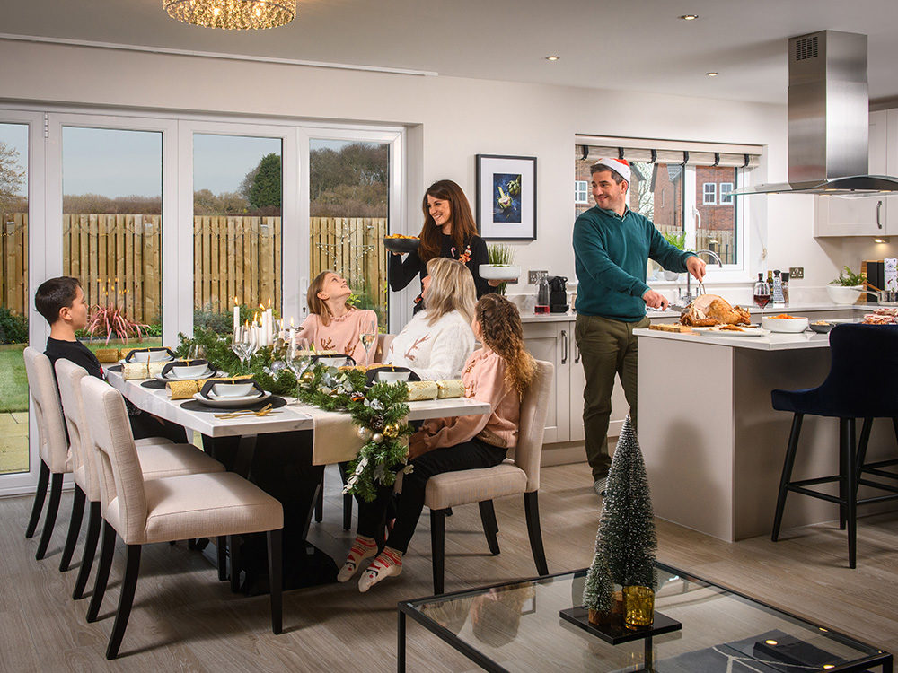 Christmas decorations at Story Homes