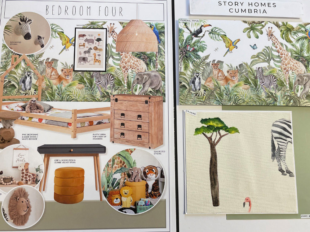 Moodboards for Bedroom Four in The Robinson