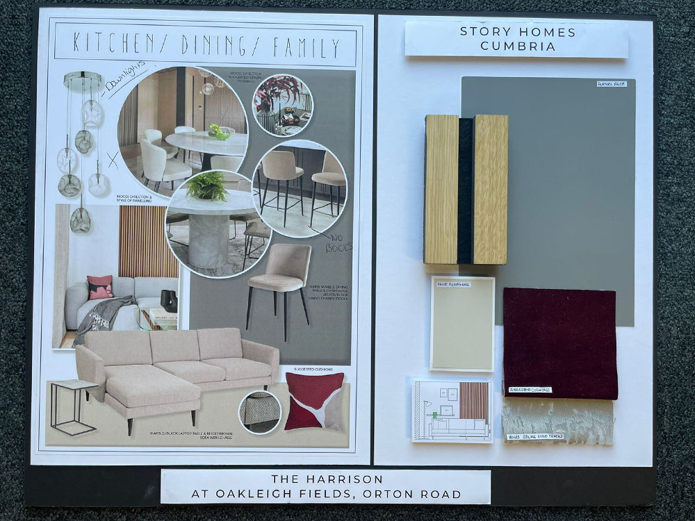 Moodboard of The Harrison kitchen