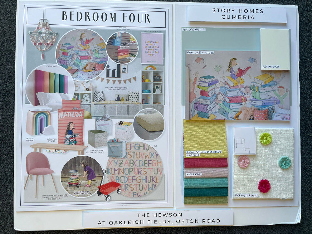 Moodboards of The Hewson bedroom four
