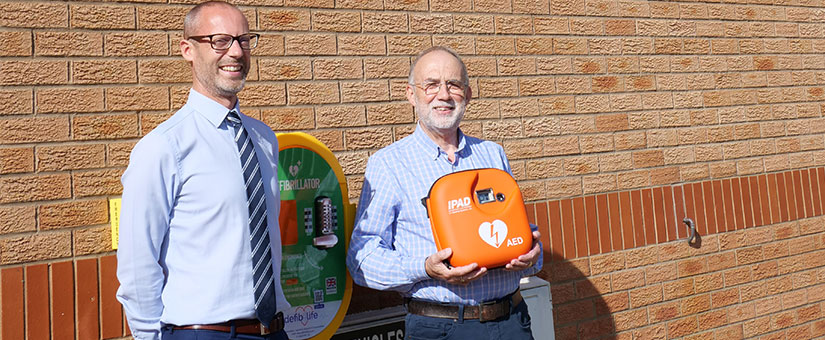 Story Homes supports Thursby Parish Hall to purchase lifesaving equipment