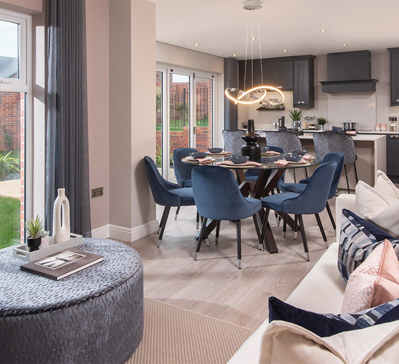 Show Home Dining Room and Kitchen | Robinson | Whins View | New Homes in High Harrington, Workington | Story Homes