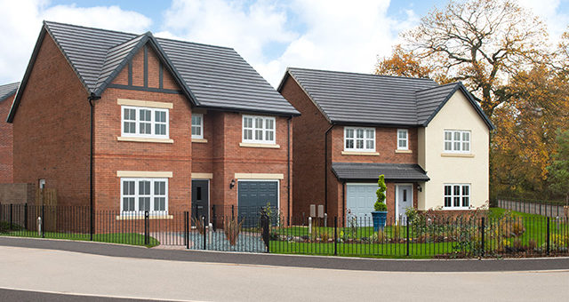 Exterior image of the show homes, The Harrison and The Hewson, at Oakleigh Fields in Carlisle