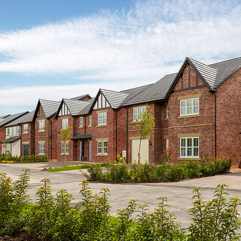 Street scene at Waterside in Cottam