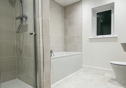 Image of customer bathroom in the Masterton