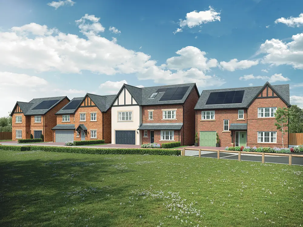 Longton Grange Street Scene CGI
