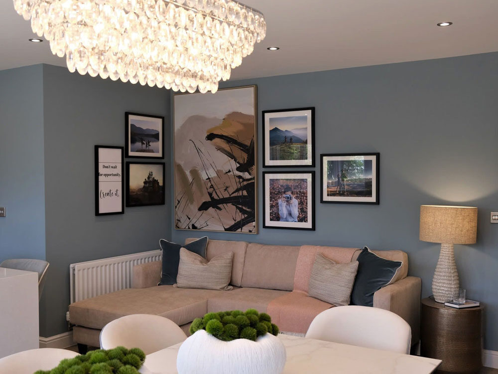 The Cranford Brigsteer Rise kitchen/dining/family area