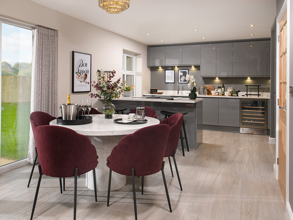 Image of Harrison kitchen-dining area at Oakleigh Fields