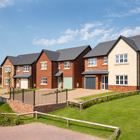 Story Homes street scene at Edgehill Park in Whitehaven