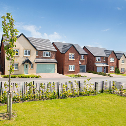 Story Homes street scene at Edgehill Park in Whitehaven