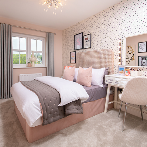 Bedroom in The Cranford show home at Brigsteer Rise, Kendal - Story Homes