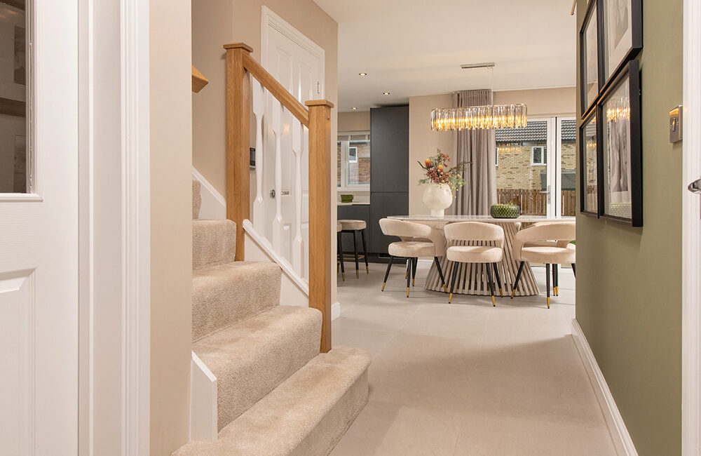 The Sanderson Hallway Stairs into The Kitchen