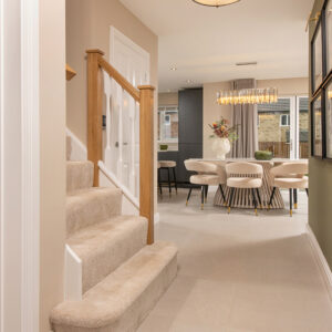 The Sanderson Hallway Stairs into The Kitchen