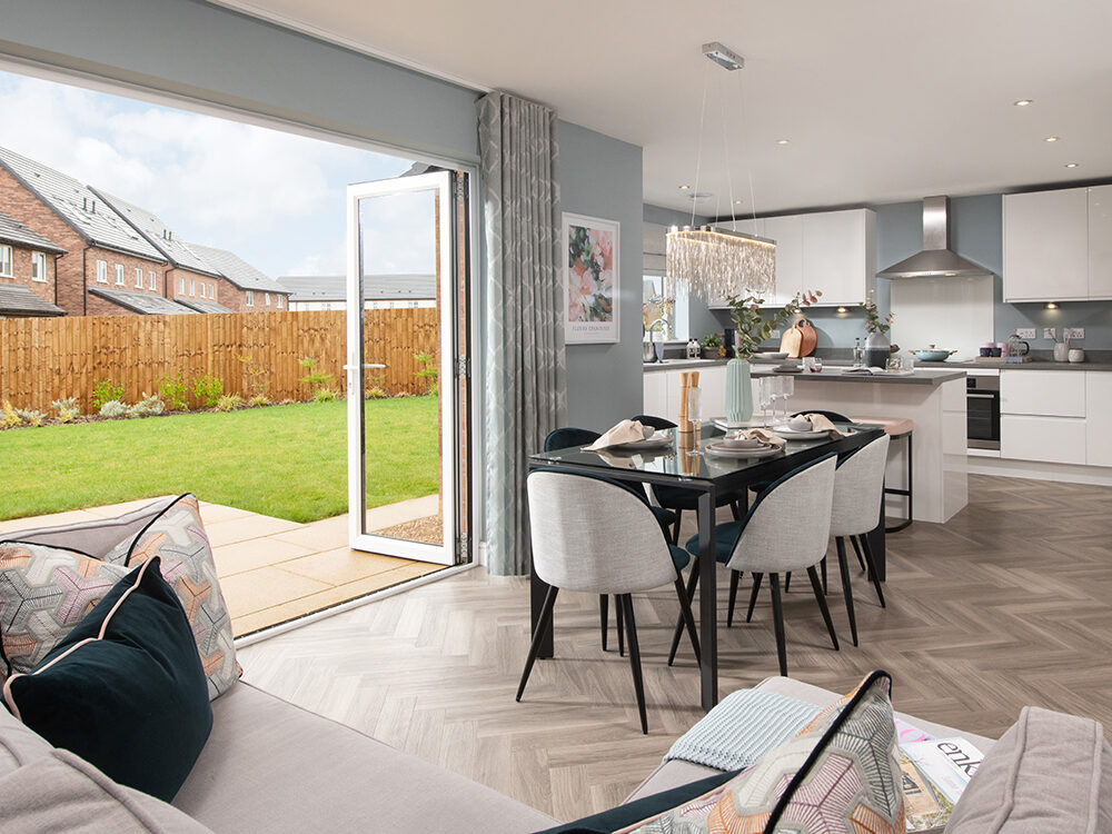 TitheGardens Sanderson Kitchen Dining Family Bi Folds Open