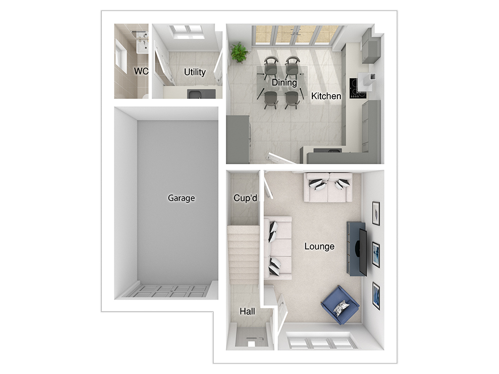 Butler floorplan