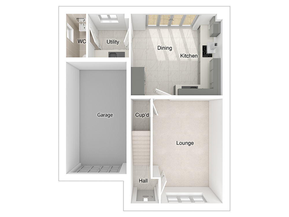 Butler floorplan