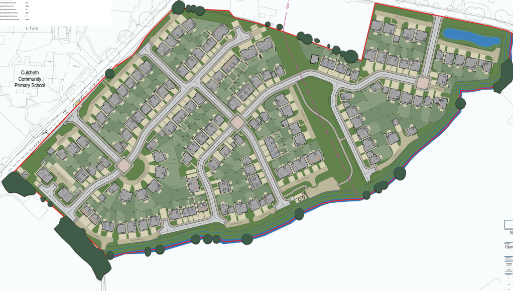 Image of site layout for Culcheth | Story Homes