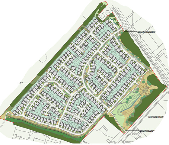 Image of Tanfield development layout | Story Homes