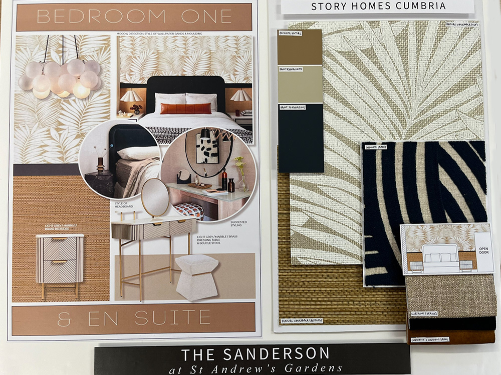 Sanderson mood board Bedroom 1