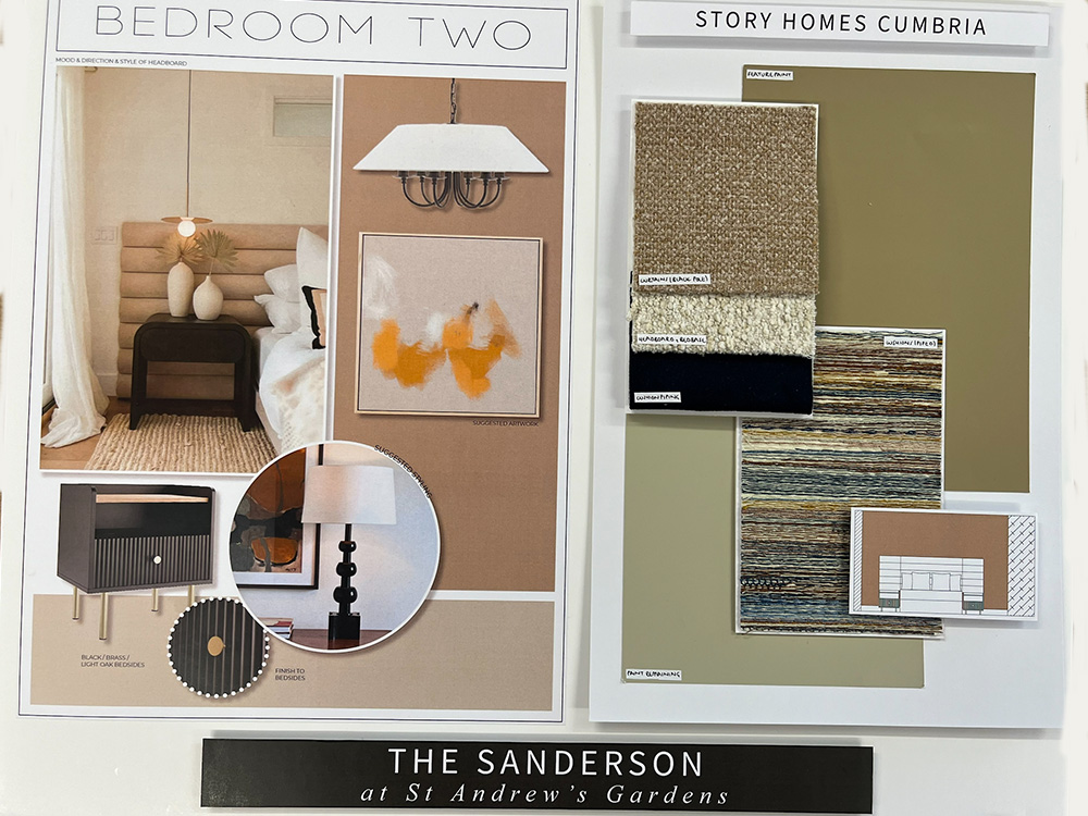 Sanderson mood board Bedroom 2