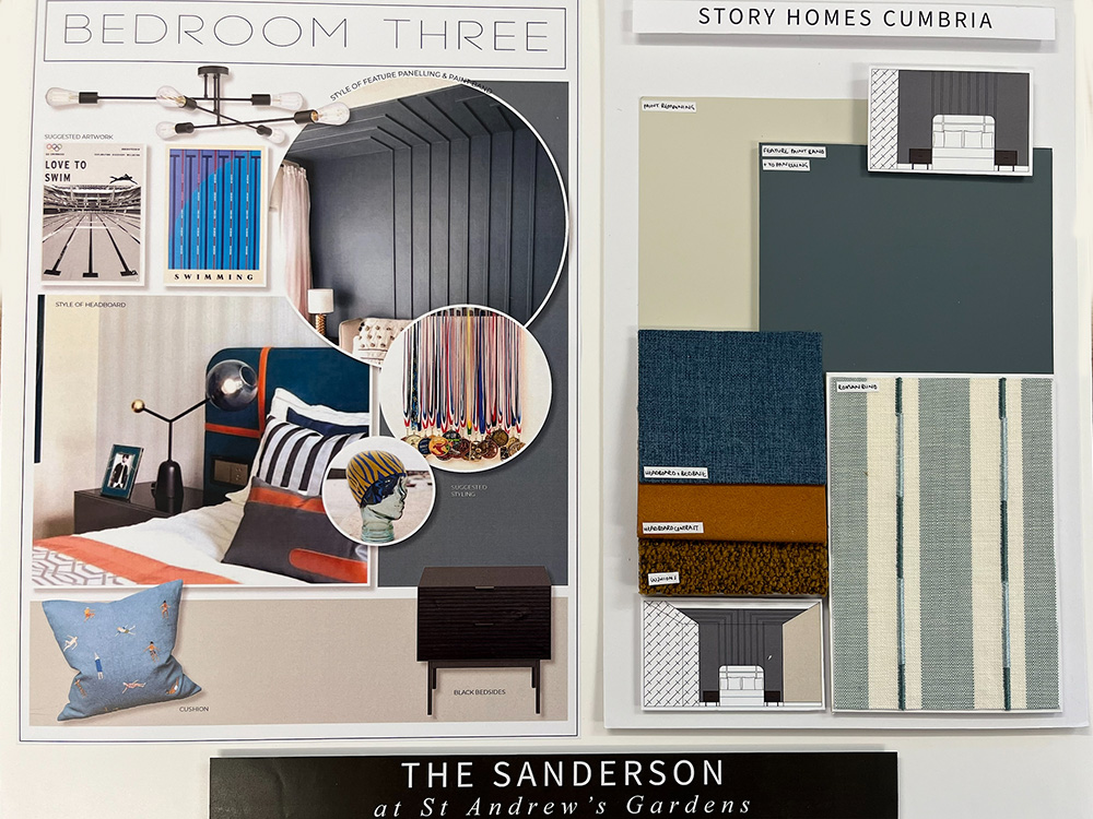 Sanderson mood board Bedroom 3