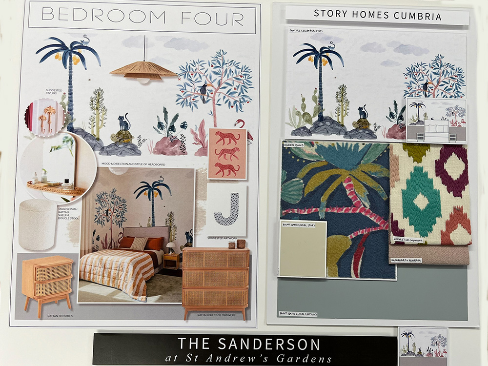 Sanderson mood board Bedroom 4