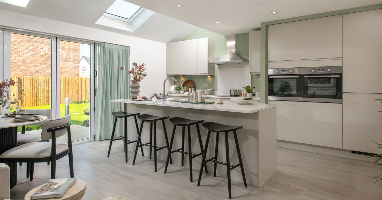 The Dawson Kitchen Island and Dining Area
