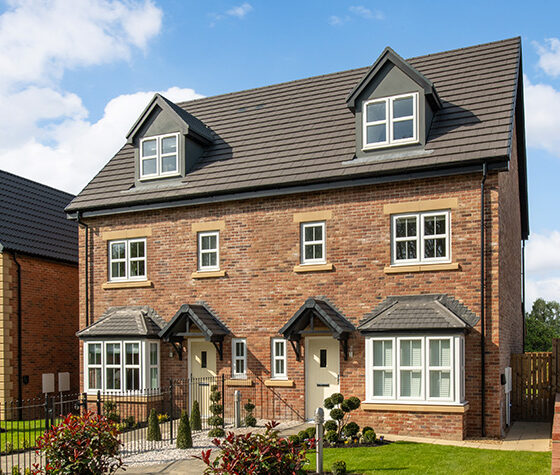 External picture of a Dawson semidetached house at Heritage Fields in Tanfield.