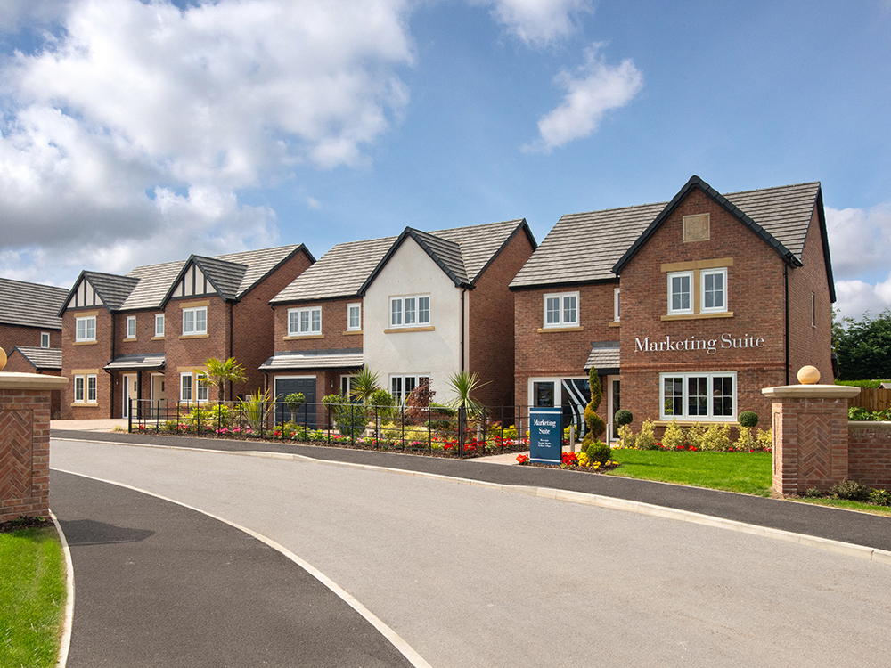 External street scene at Elmbrook Park, Coppull.