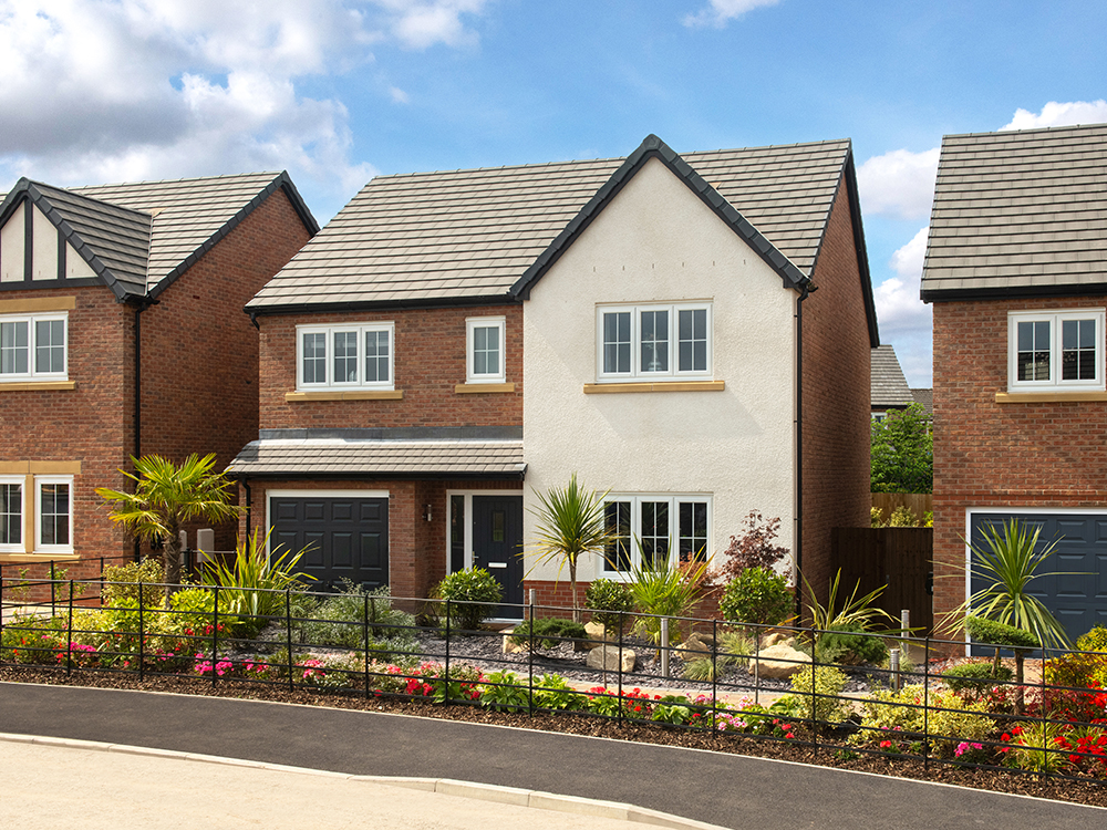 External street scene at Elmbrook Park, Coppull.
