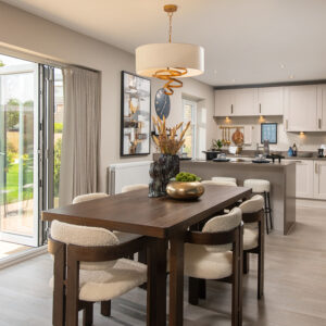 Kitchen in the Harrison show home at Elmbrook Park, Coppull.