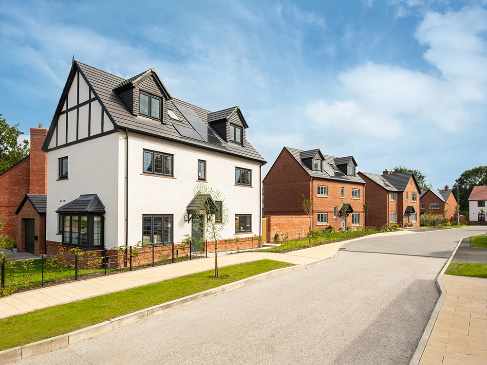 External street scene at Fulshaw Manor, Wilmslow.