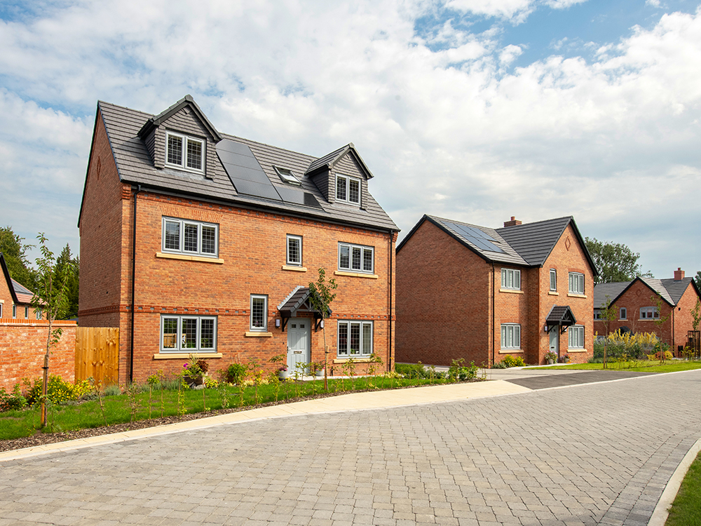 External street scene at Fulshaw Manor, Wilmslow.