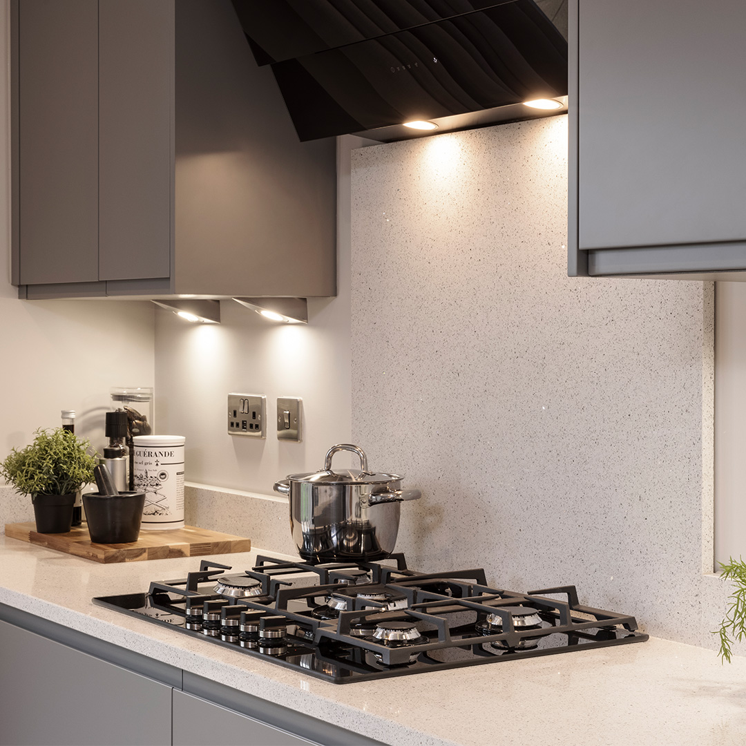 Extractor hood in kitchen of The Milford