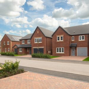Street scene at Woodbridge Green.