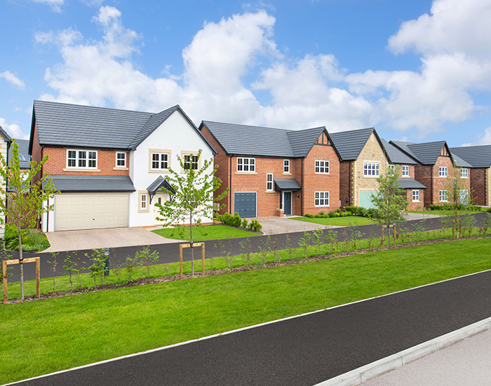 Street scene at D'Urton Manor, Fulwood Preston
