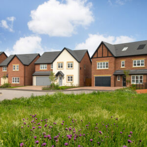 External of new build houses at Longton Grange Story Homes development