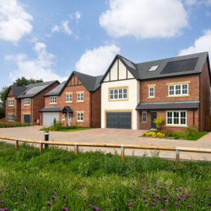 External of new build houses at Longton Grange Story Homes development