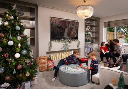 Christmas in the lounge of a Story home