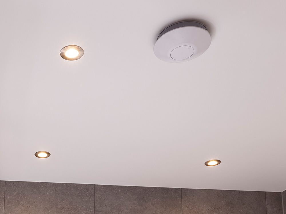 Spotlights in a Story home