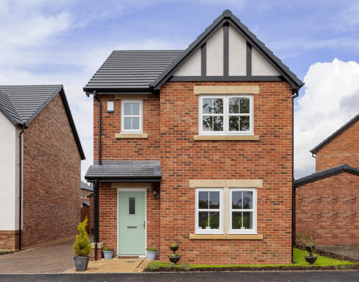 The frontage of a 3-bedroom detached Spencer house type by Story homes
