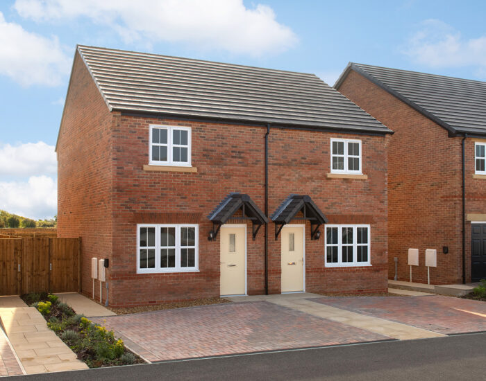 External photo of the Oxley 2-bedroom house at Tithe Gardens by Story Homes.