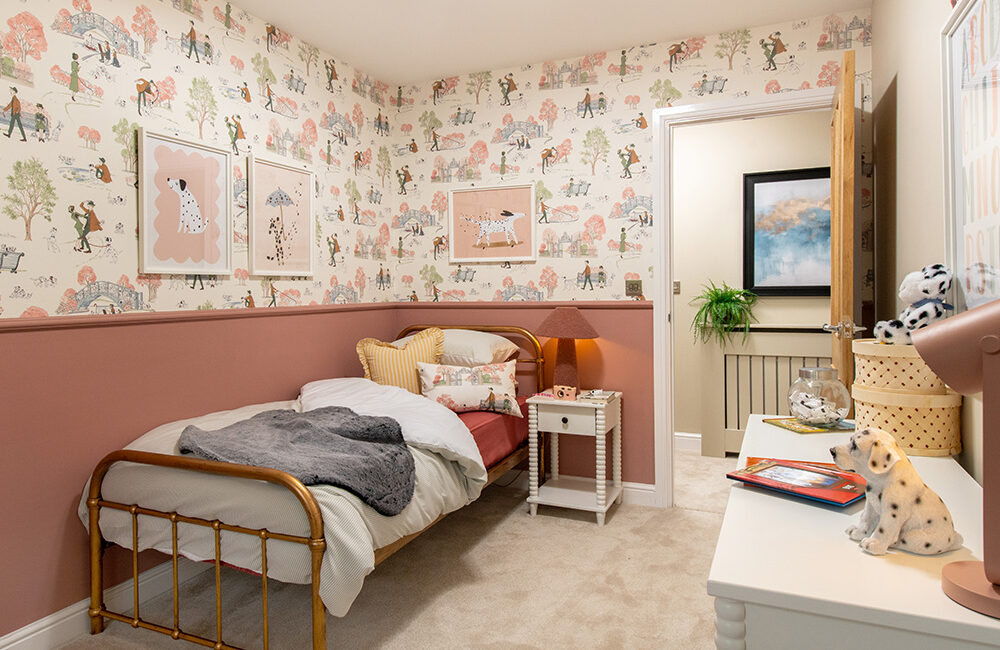 A kids bedroom in a Charlton show home from Story Homes.
