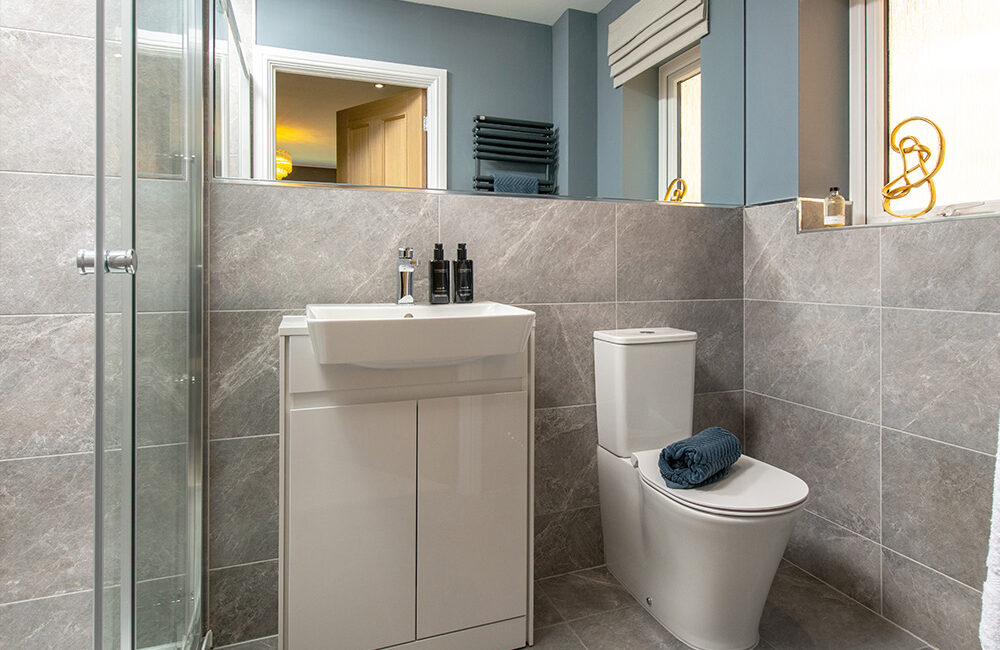 An es-suite in a Charlton show home from Story Homes.