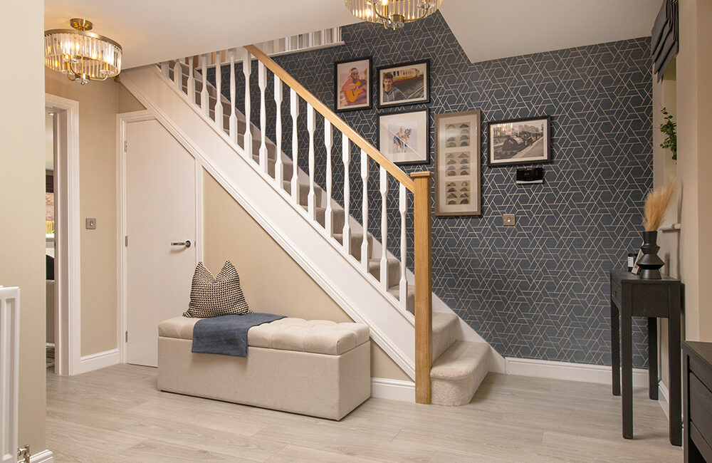 The hallway of a Charlton show home from Story Homes.